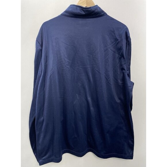 Pro Player Track Jacket Warm Up Athletic Full Zip Stripes Polyester Blue Mens XL - Picture 2 of 11